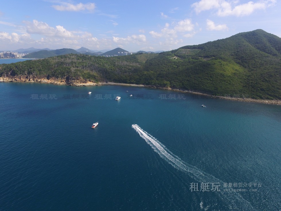 三亞旅游游艇租賃，三亞港至三亞角航線