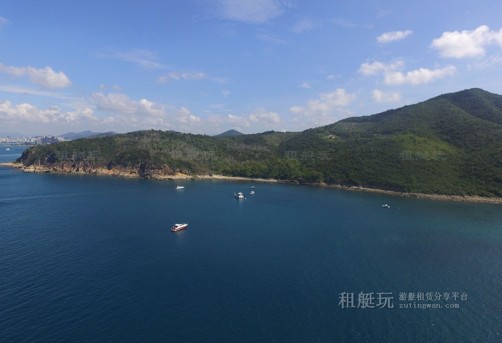 三亞旅游游艇租賃，三亞港至三亞角航線