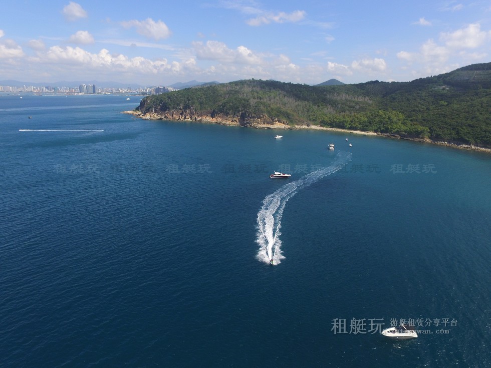 三亞旅游游艇租賃，三亞港至三亞角航線