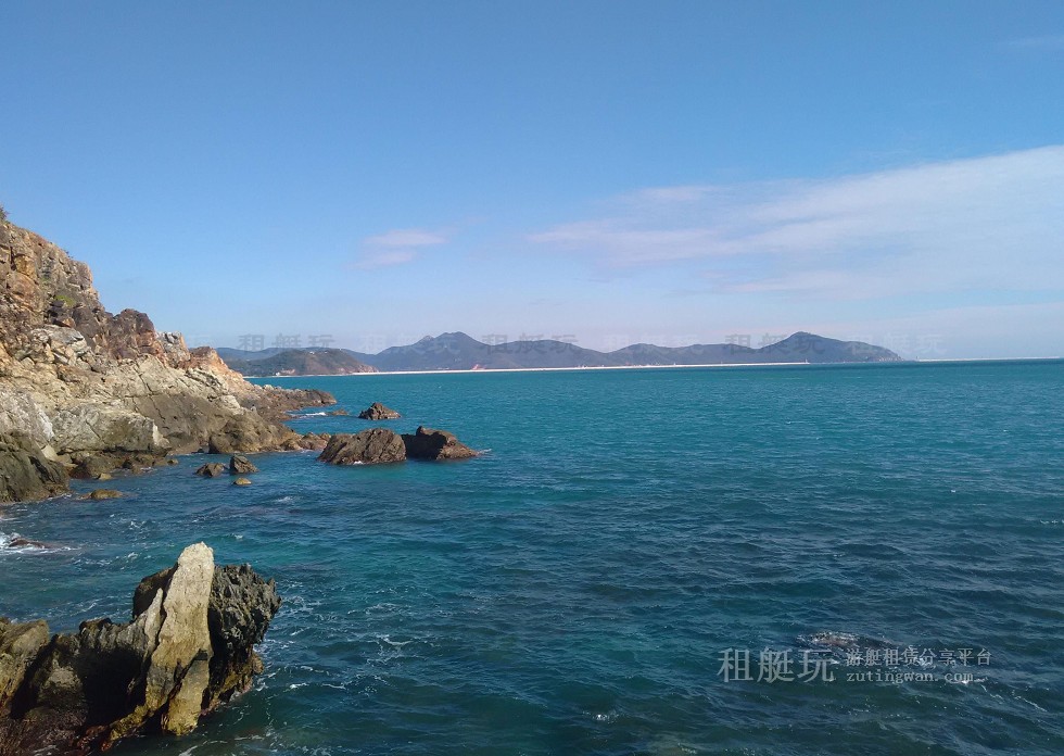 三亞旅游游艇 帆船租賃三亞港——小東海、大東海航線